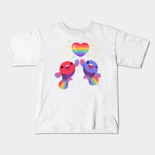 Rainbow guppy 4 Kids T-Shirt